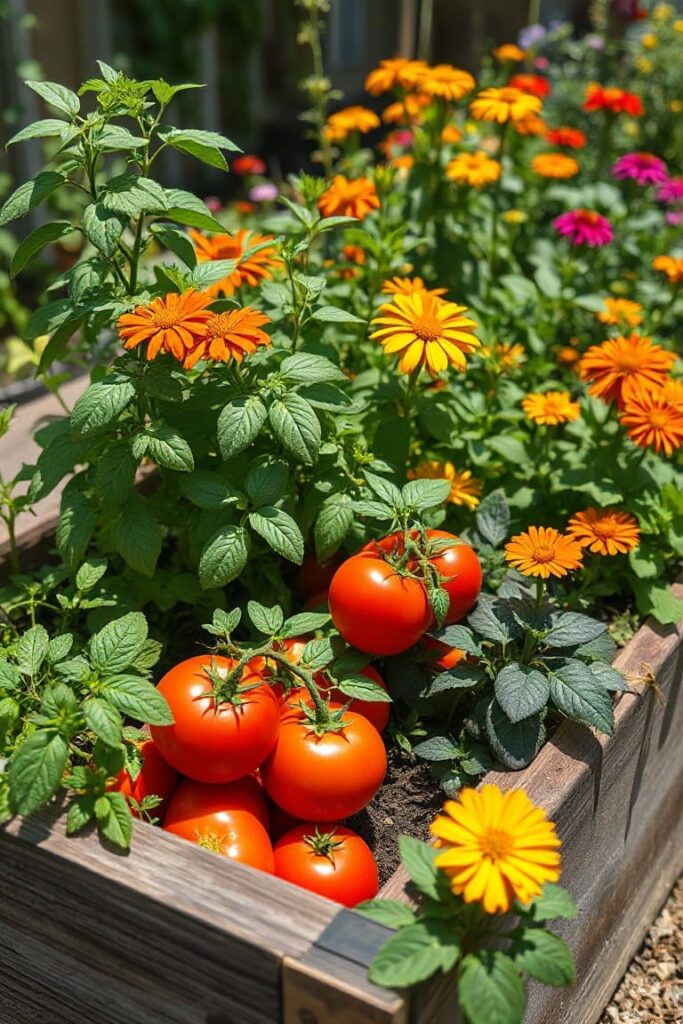 Companion Planting with Vegetables and Flowers