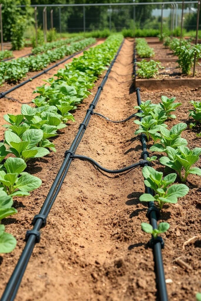 Drip Irrigation System for Vegetable Garden Harvest Tips