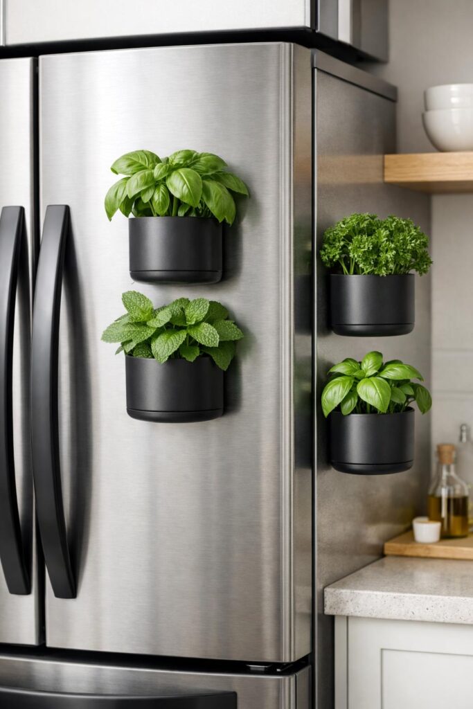Magnetic Herb Planters