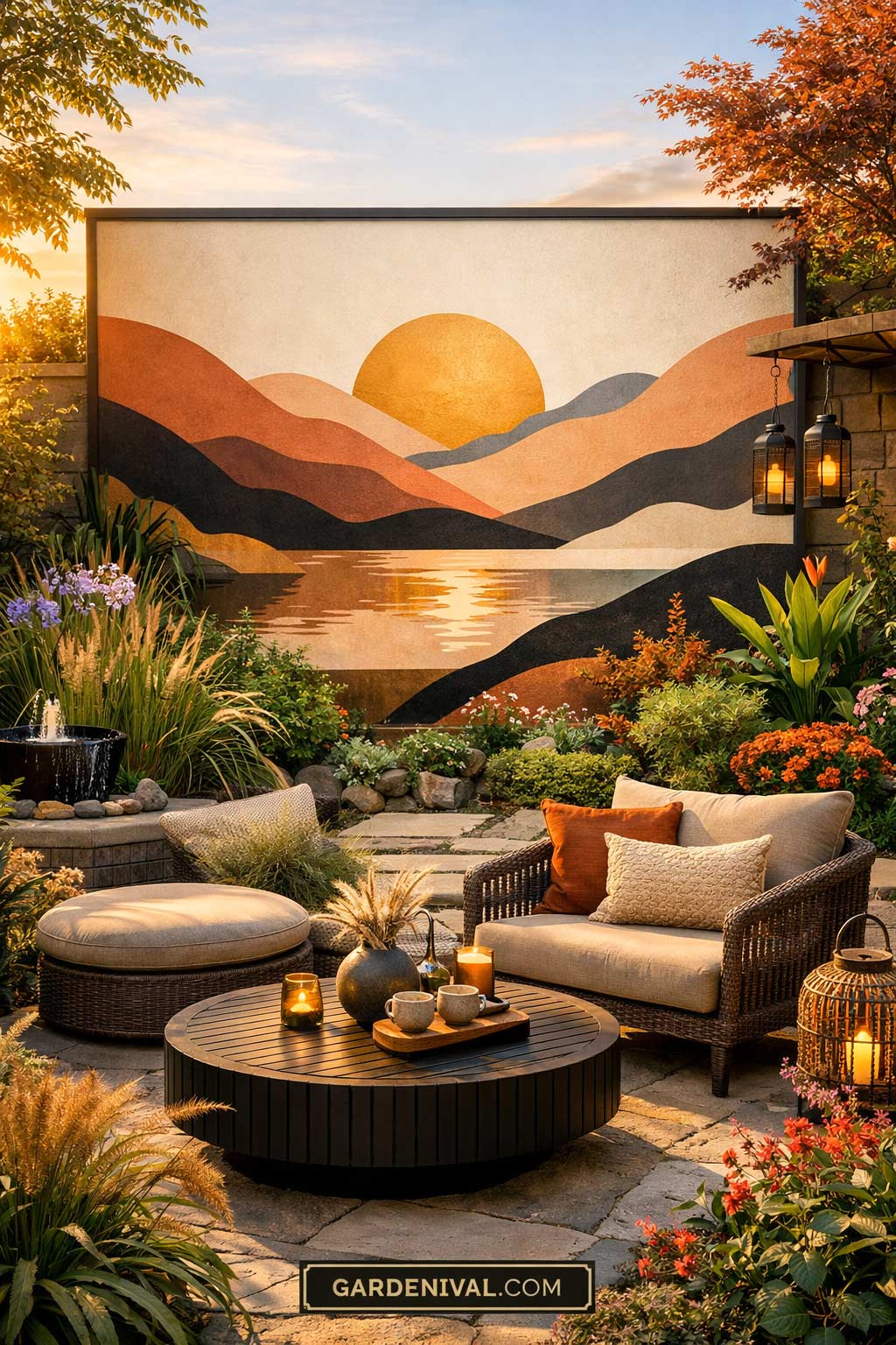 10 Backyard Mural Ideas That Transform Your Outdoor Garden - Gardenival
