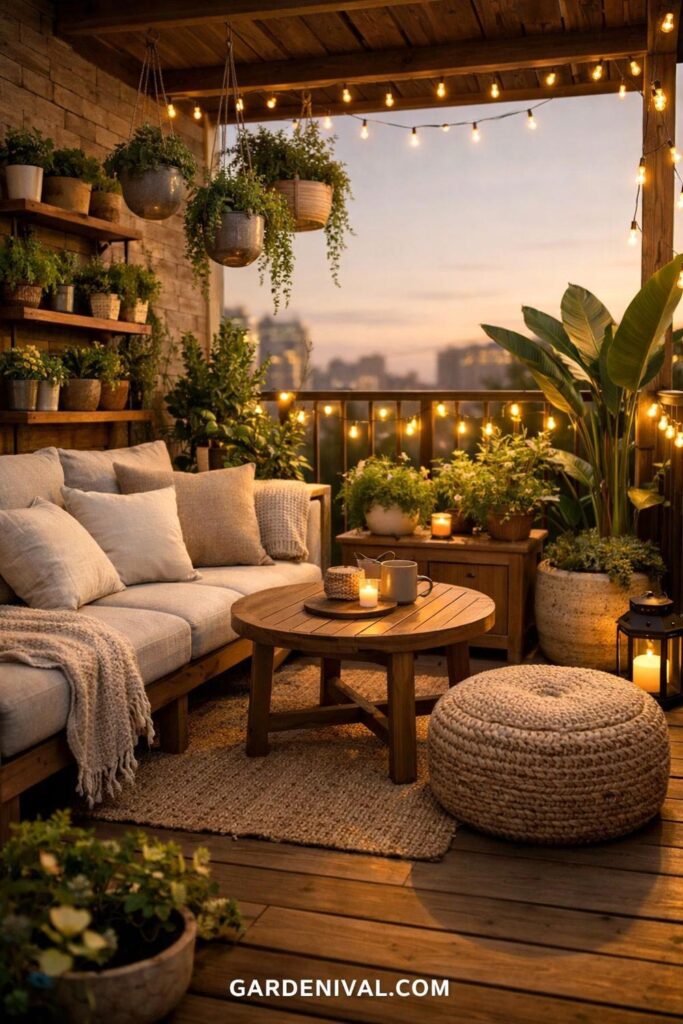Cozy Balcony Garden Everyday Relaxing Setup
