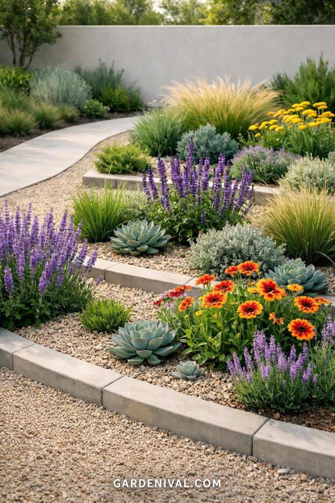 Low Maintenance Flower Garden Design