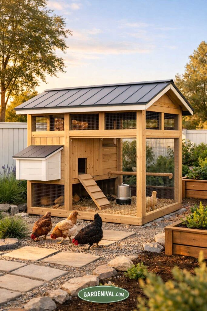 Modern Minimalist Backyard Chicken Coop