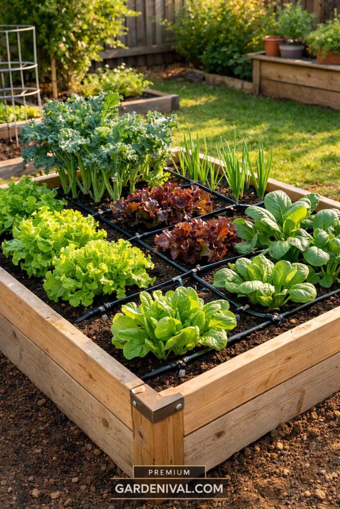 Raised bed beginner garden setup