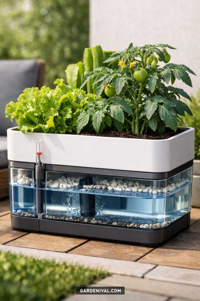 Self-Watering Planter Setup