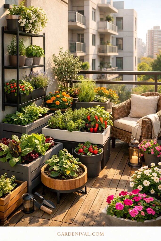 Small Space Container Garden Inspiration
