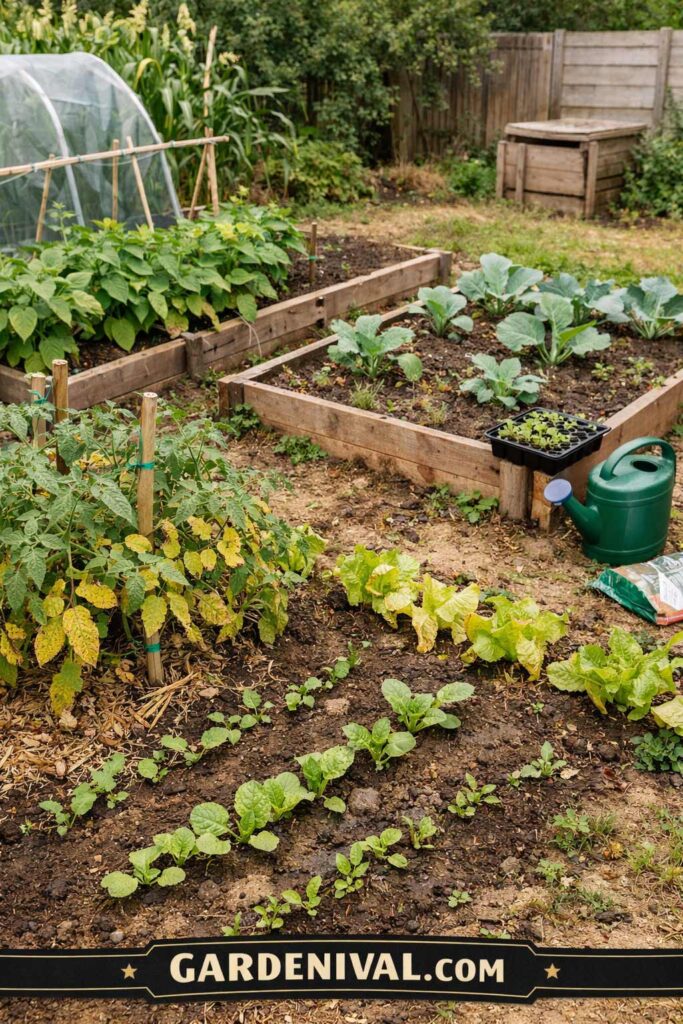 Struggling Backyard Vegetable Garden