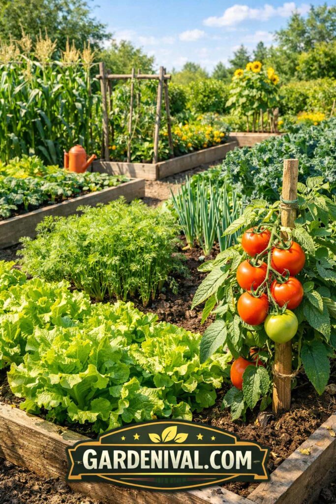 Sunlight Exposure Vegetable Garden Layout