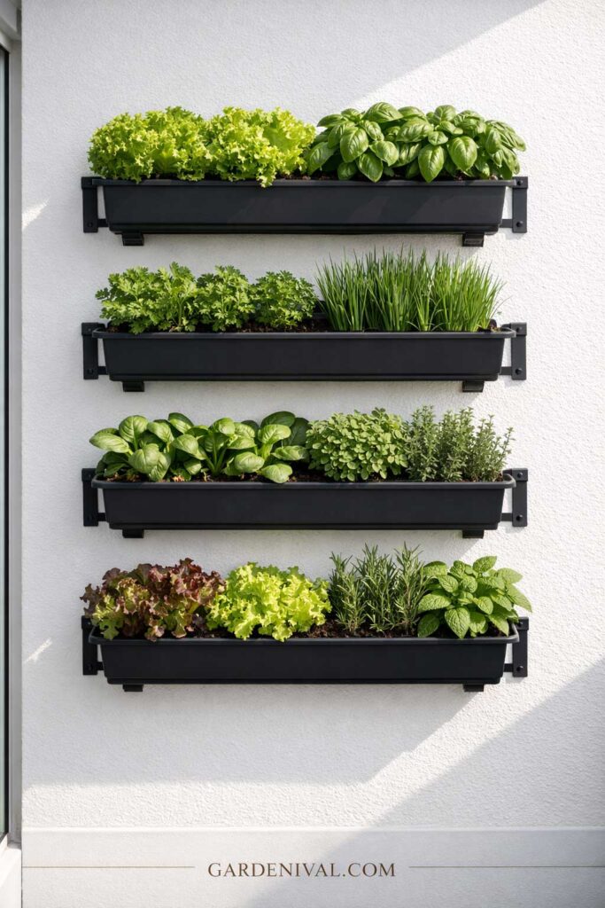 Vertical Balcony Container Garden