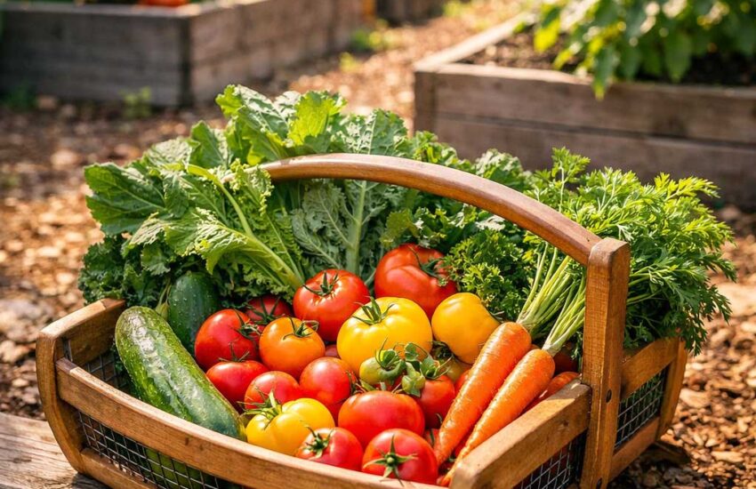 7 Fresh Vegetable Garden Harvest Ideas