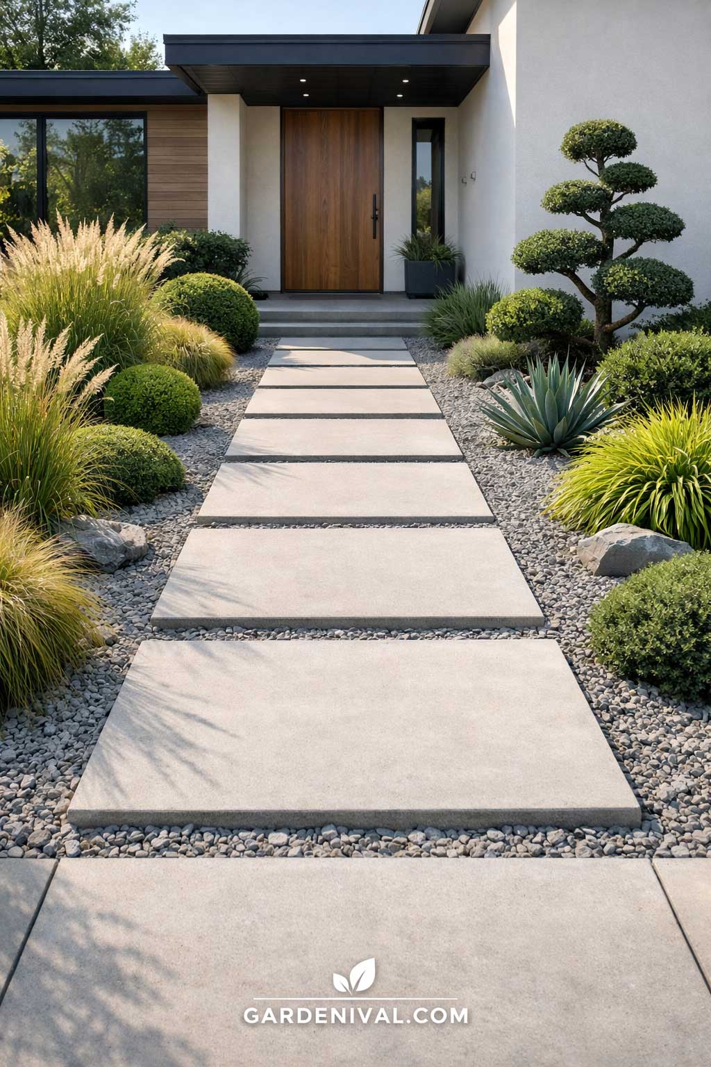 9 Minimalist Front Yard Landscaping Ideas for a Clean Modern Look ...